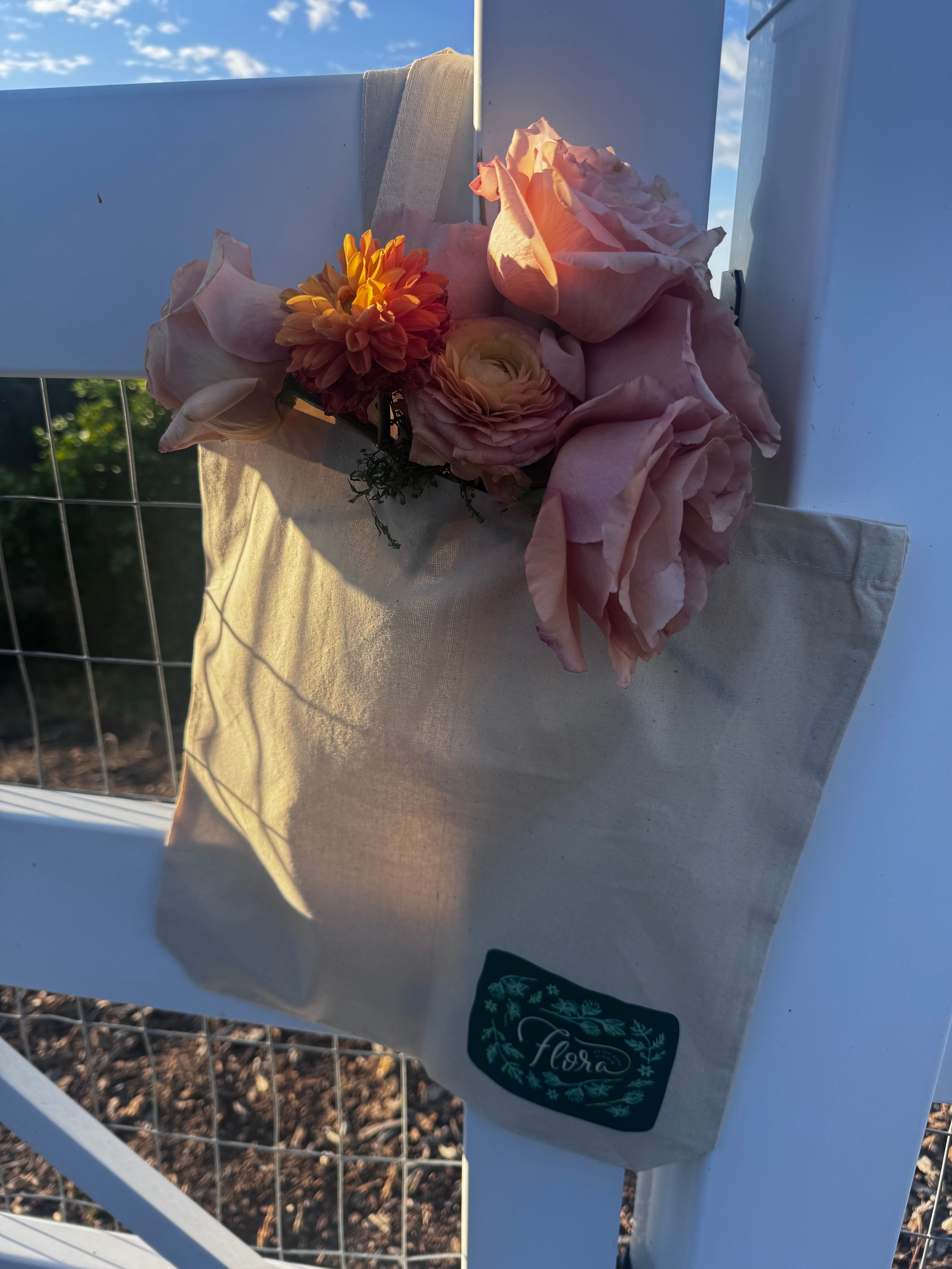 Flora Avocado Farm Tote Bag