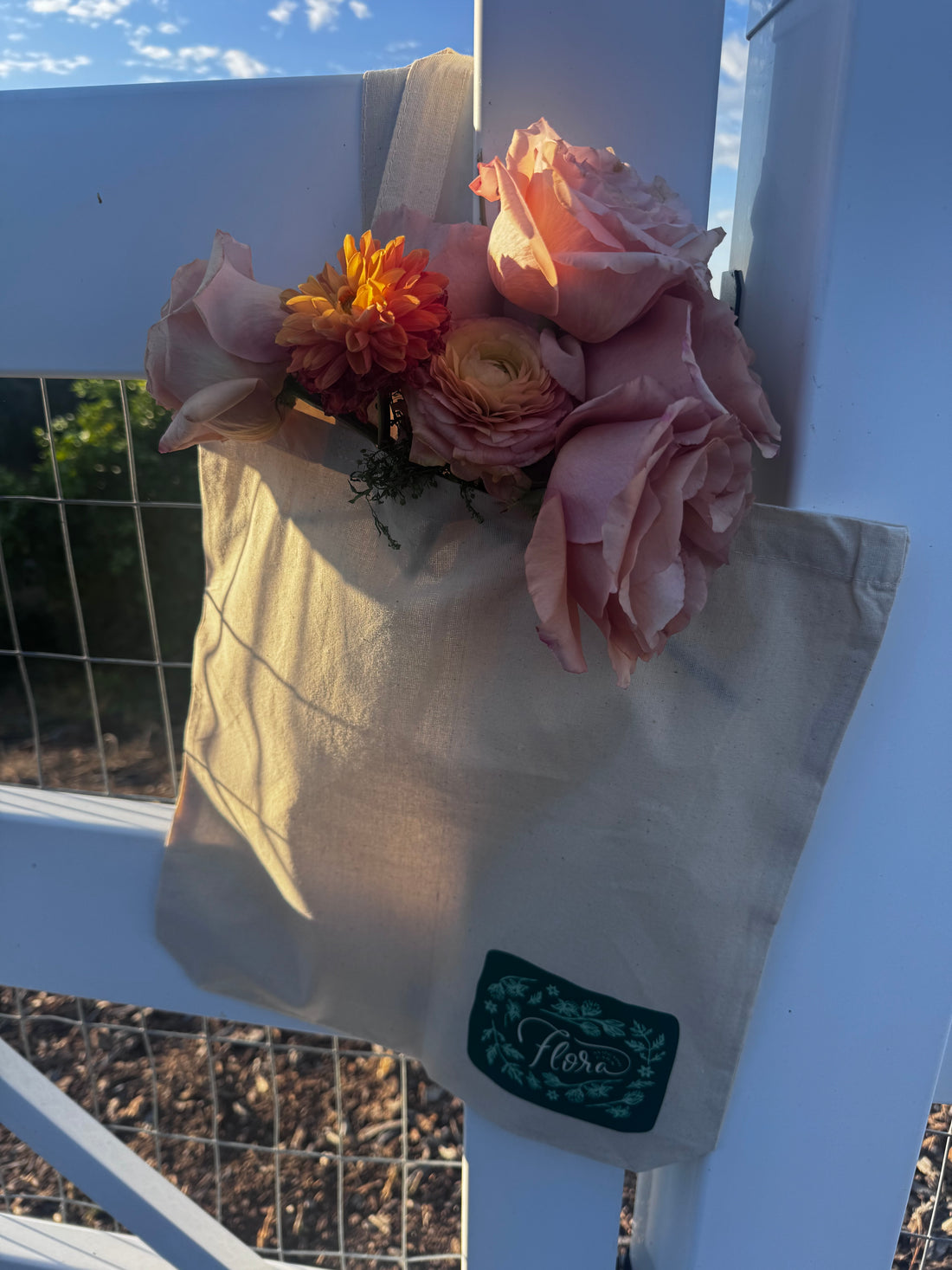 Flora Avocado Farm Tote Bag
